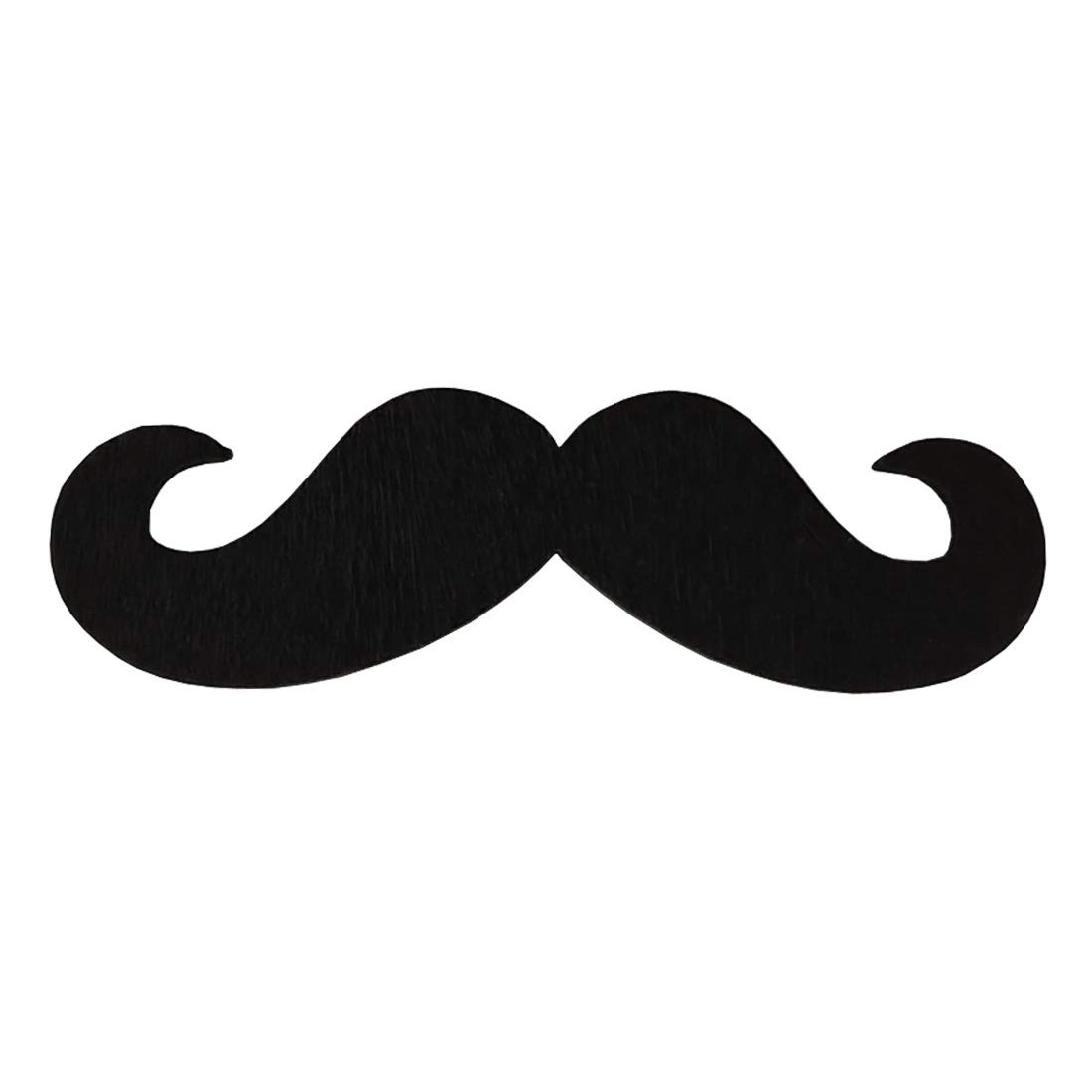 Mens Suit Moustache Lapel Pin Black Metal Brooch For Men Women