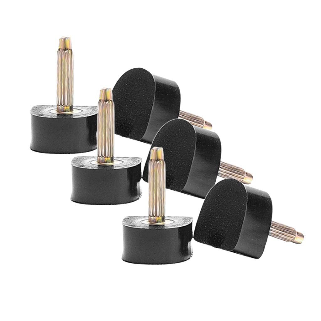Paowsietiviity 8X8mm 3 Pairs High Heel Tips Shoes Replacement Tap Caps Shoes Repair
