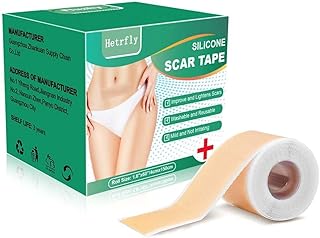 Silicone Scar Sheets,Silicone Scar Tape Roll for Scar Removal,Reusable Waterproof Professional Soft Silicone Tape(1.6"x 60" Roll-1.5M)