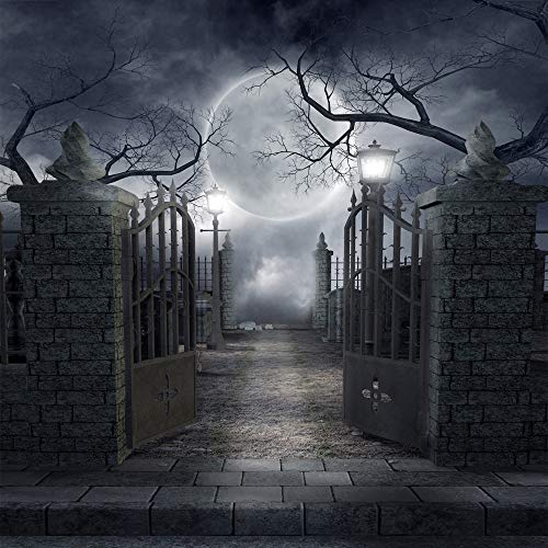 image for OUYIDA 10X10FT Halloween Theme Pictorial Cloth Customized Photography 