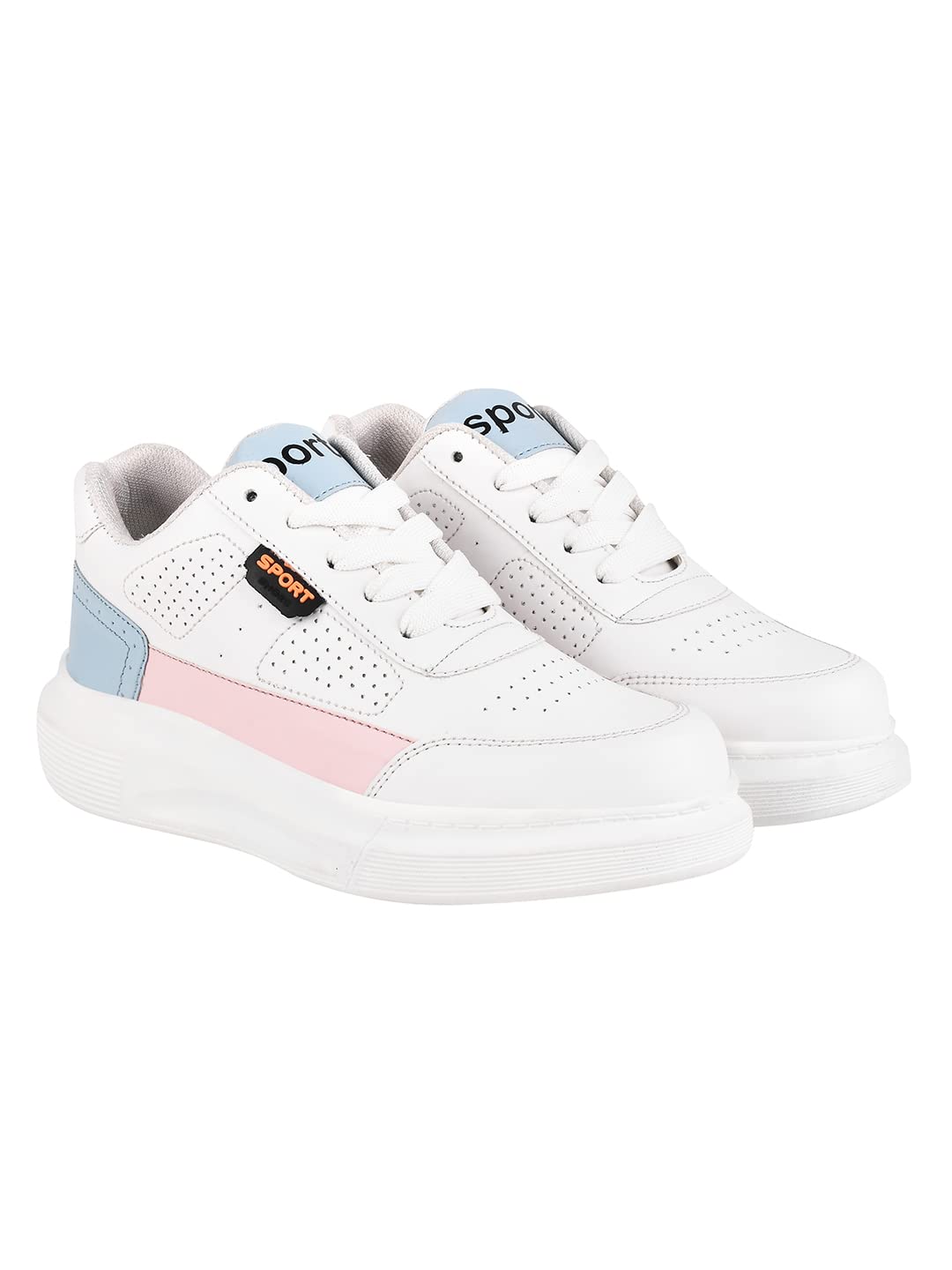 Shoetopia Smart Casual Comfortable White Sneakers for Women & Girls (B0BYPB8LC4) Amazon Price History, Amazon Price Tracker