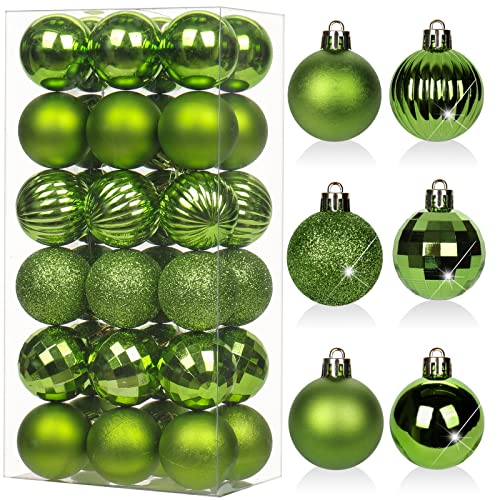 36er-Set 4cm Christbaumkugeln Set Weihnachtsbaumkugeln Kunststoff...
