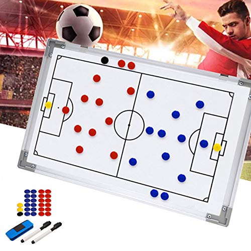 RoseFlower Carpeta táctica,Pizarra Táctica de Fútbol Imanes Coach Board para Entrenador Accesorios de Tablero de Entrenamiento (Taille: 42 * 28cm)
