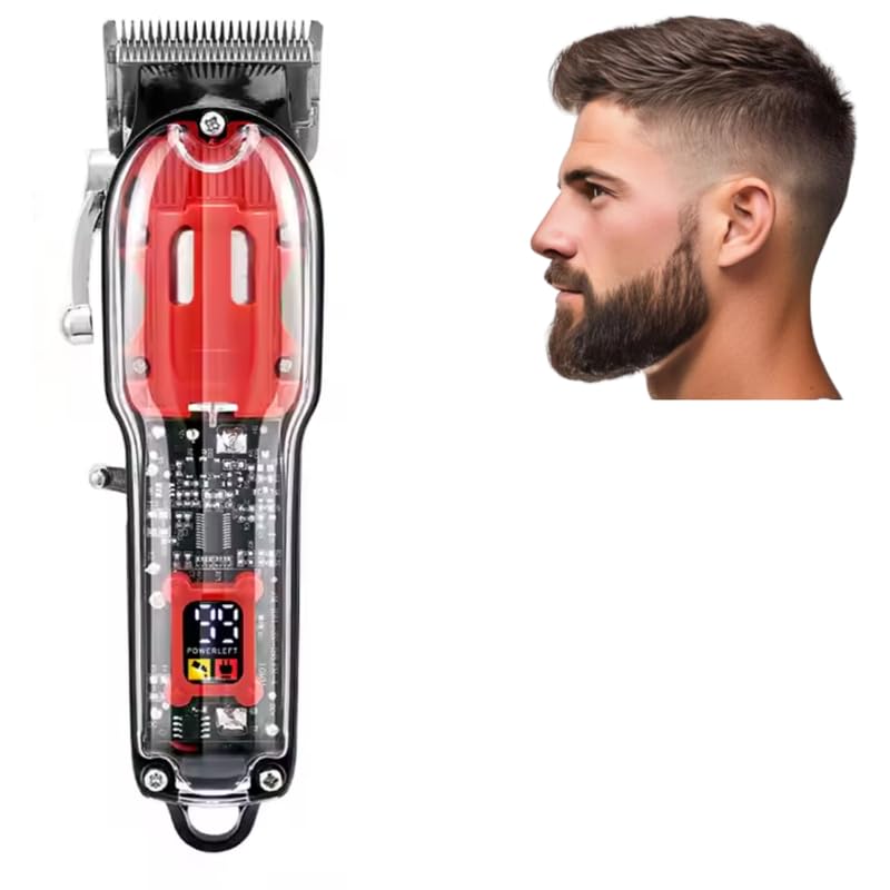 Image of Drumstone [𝐎𝐍 𝐎𝐅𝐅𝐄𝐑 𝟏𝟓 𝐘𝐄𝐀𝐑𝐒 𝐖𝐀𝐑𝐑𝐀𝐍𝐓𝐘] Rechargeable Professional Trimmer with 1800mAh Battery and 5W Power - Precise, Long-Lasting Performance for Salon-Quality Grooming at Home