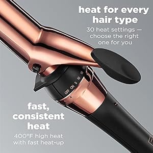 INFINITIPRO BY CONAIR Rose Gold Titanium 1 1/4-Inch Curling Iron, 1 ¼ inch barrel produces loose curls – for use on medium and long hair — photo 3 of 6