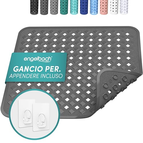Engelbach® Tappetino doccia antiscivolo 53x53cm - Tappeto...