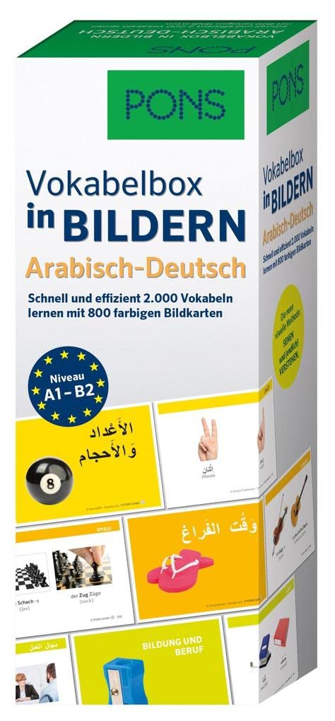 PONS Vokabelbox in Bildern Arabisch-Deutsch: Schnell und effizient 2.000 Vokabeln lernen mit 800 farbigen Bildkarten