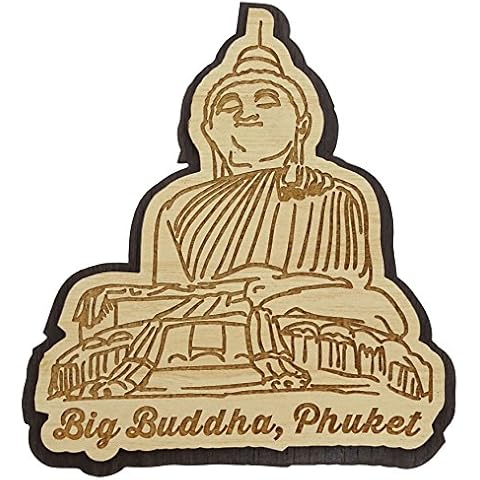 Printtoo Big Buddha Phuket Wooden Fridge Magnet Cover