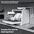 Hermitlux Countertop Dishwasher, 5 Washing Programs Portable Dishwasher With 5-Liter Built-in Water Tank, No Hookup Needed