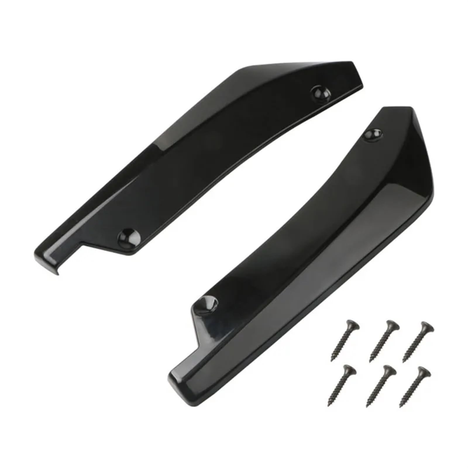 Uniwersalny przedni tylny zderzak samochodowy Spoiler dyfuzor Splitter zabezpieczenie przed zarysowaniem Winglets z włókna węglowego boczna dokładka przedłużenie(Black)