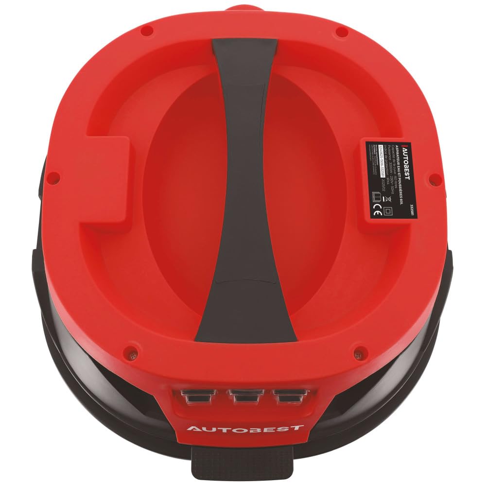 Aspirateur eau et poussières 60 litres - 3000W - 3 niveaux de puissance d'aspiration - filtre HEPA - Câble 5m - Flexible 4m
