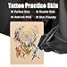 Tattoo Skin Practice - Ruicoo 20 Sheets Tattoo Fake Practice Skins Double Sides 8×6 Blank Fake Skin for Tattoo Artists