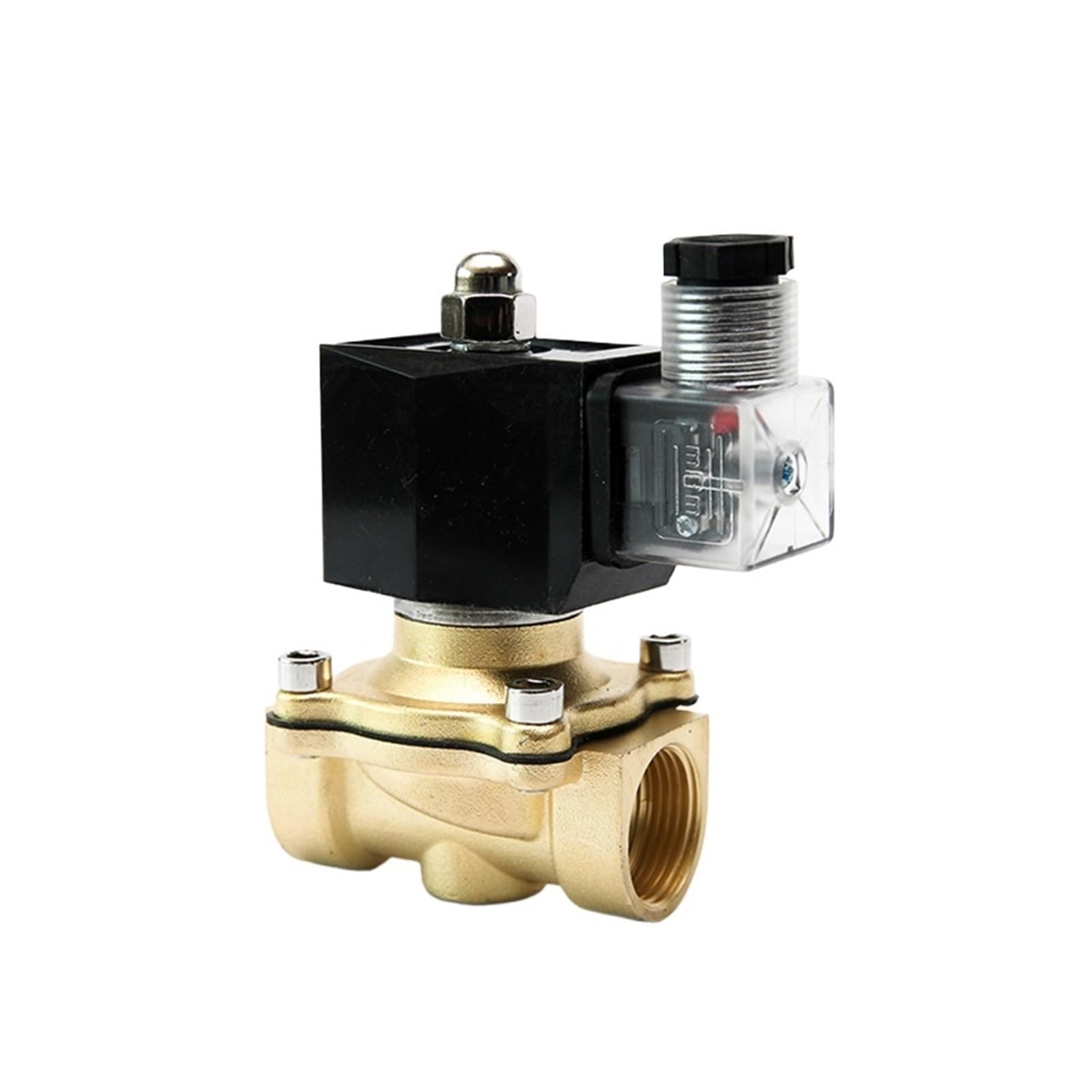 Uwukcjokq Npt-24Vac-Nbr-Seal 3/4" Solenoid Valve 24V Dc Ip65 Waterproof Normally Closed Brass With Led Power Indicator24v 12V(Npt-24Vac-Nbr-Seal)