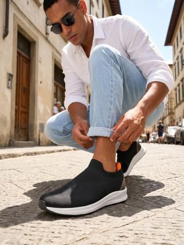 Image of OFF LIMITS Derek Plus Size Men's Slip-On Shoes | Wide Fit Walking Design, Reinforced Cushioning for Comfort All Day