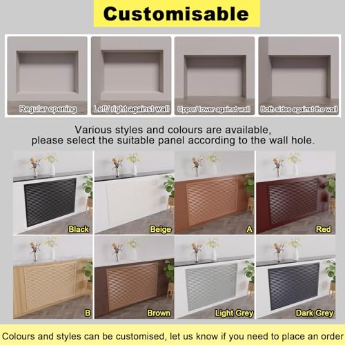 Grille d'aération design en aluminium brossé pour meuble de bain