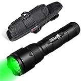 【Asistente de Caza Nocturna Perfecto】WF-502G es una pequeña linterna especialmente diseñada para actividades nocturnas al aire libre. La luz verde de 525nm puede eliminar en gran medida la incomodidad de la oscuridad nocturna, lo cual es muy beneficioso para nuestros ojos y aporta el mejor efecto de visión nocturna. Es muy útil para cazar presas en la oscuridad, ya que los animales no son sensibles a la luz verde.