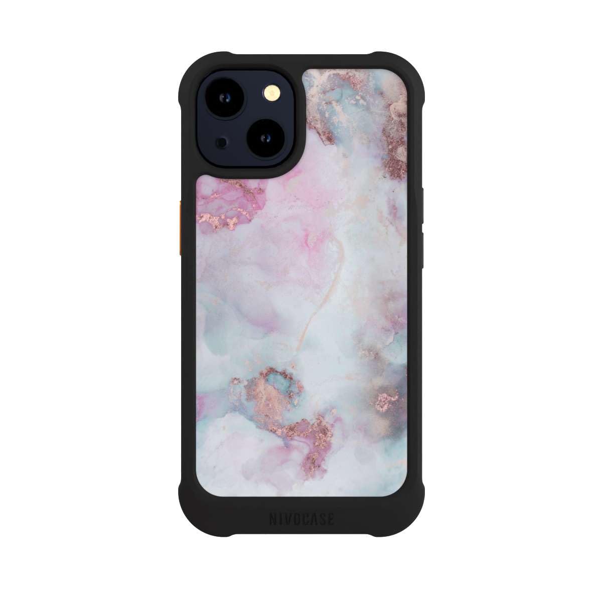 Custodia per Apple iPhone 14 Marmo Glitter Look Liquido