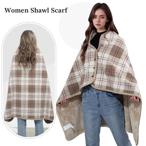 Poncho chal mujer para combatir el frío en casa sin perder estilo 6