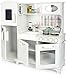 Leomark cucina Grande Big Vintage Retro, bianca giocattolo per bambini, gioco in legno, giocare educazione tavola divertimento, accessori per cucina bambini, dimensioni: 96x33x102cm (LxPxA)
