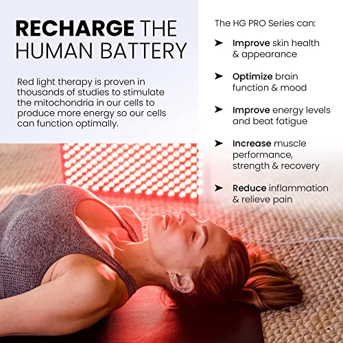 Hooga Red Light Therapy, 660Nm 850Nm Red Near Infrared, Dual Chip Leds, Modular, 150 Leds, Clinical Grade, Flicker Free Device For Energy, Pain, Skin, Recovery, Performance. Hgpro750. #TOP4