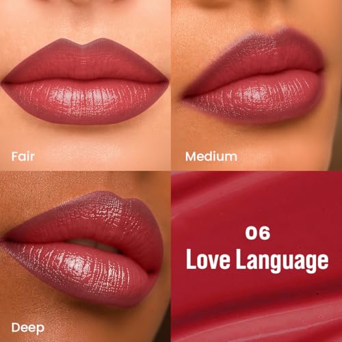 Image of Staze Twin Flame 2-in-1 Lipstick + Lip Liner Duo | High-shine Long Lasting Glossy Lipstick | Smooth Transfer-proof Matte Lip Liner | Perfectly Complementing Lip Combo | 06 Love Language | 2g