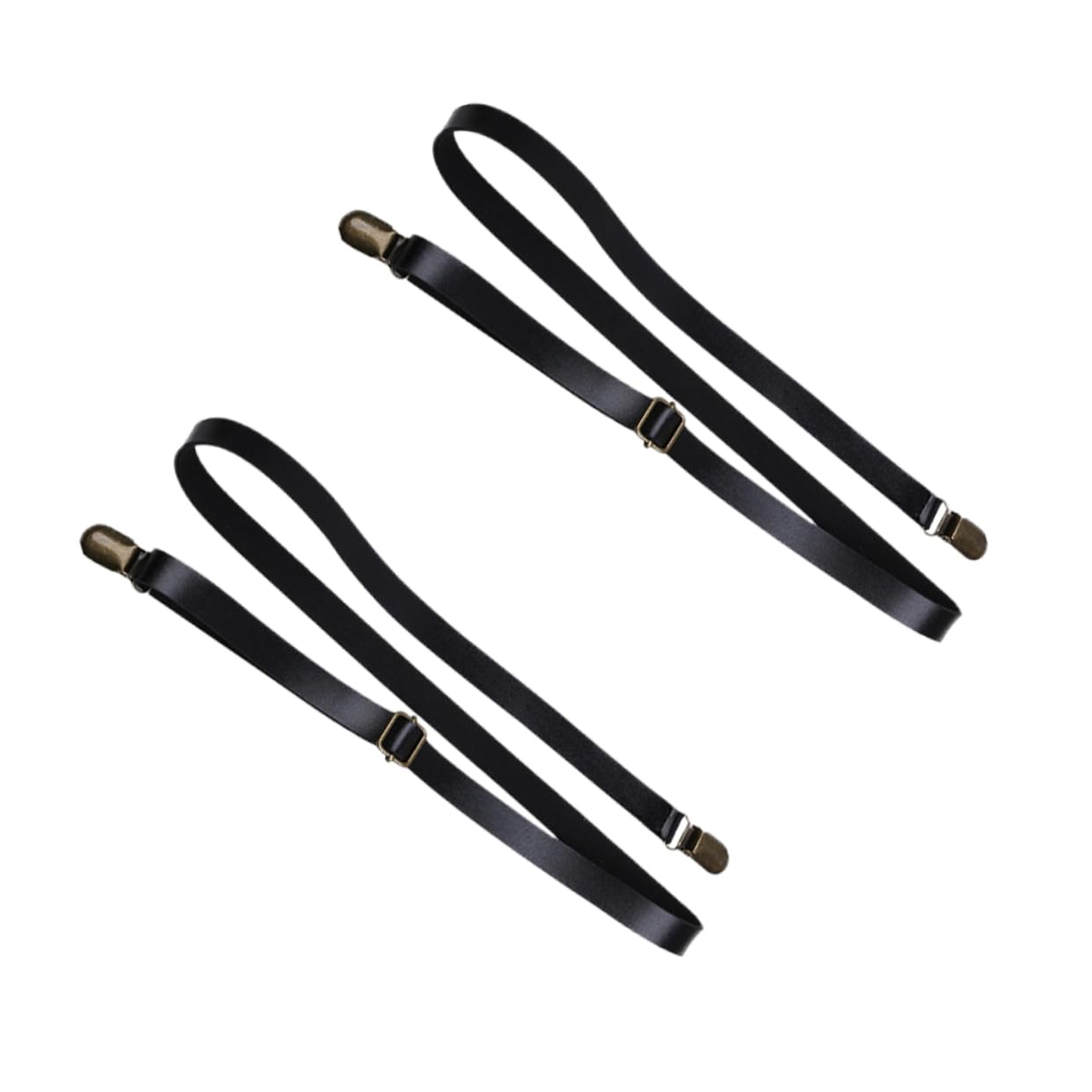 BESTYASH 2pcs Ratchet Elastic Straps for Pants Boys and Girls Suspenders Cinch Strap Adjustable Pants Suspenders for Boys Girls