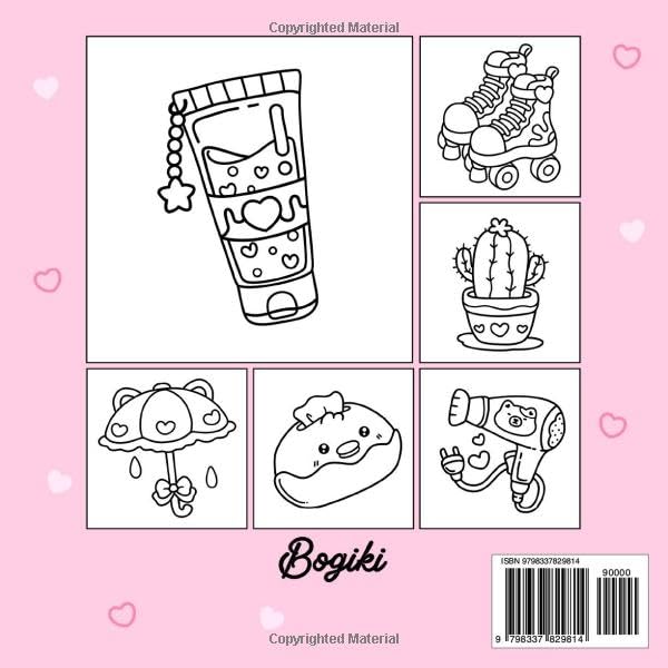 Cute & Groovy: Relaxing Coloring Book for Adults, Big, Bold, and Easy Designs Featuring Lovely Themes - Image 2