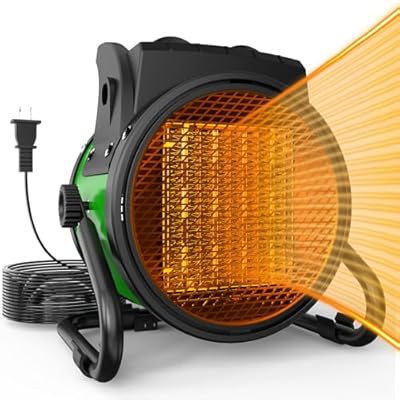 Outdoor Heaters for Patio - Portable Electric Heater with 2S Fast Heating, Overheat Protection, Patio Heaters for Outdoor, Greenhouse, Room, Garage, Tent, Indoor Use