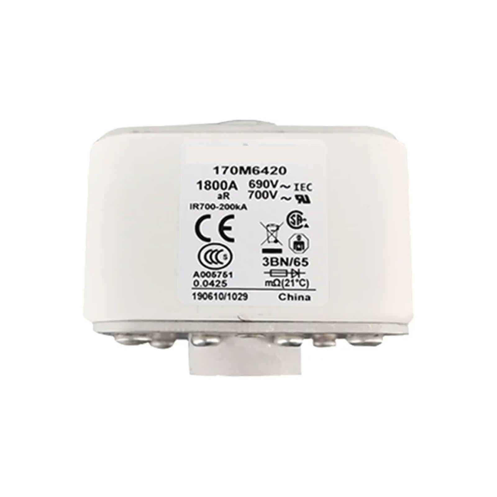 YMUGUEGH 170M6420 170M6421 Low-voltage Fast Fuse(170M6420)