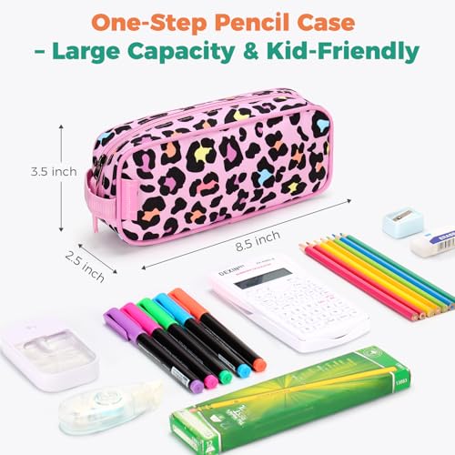 Image of Choco Mocha Kids Pencil Case for Boys, Soft Zipper Pencil Pouch for Boys, Kids Pencil Case for School Lightning Pencil Bag for Toddler Boy, Black