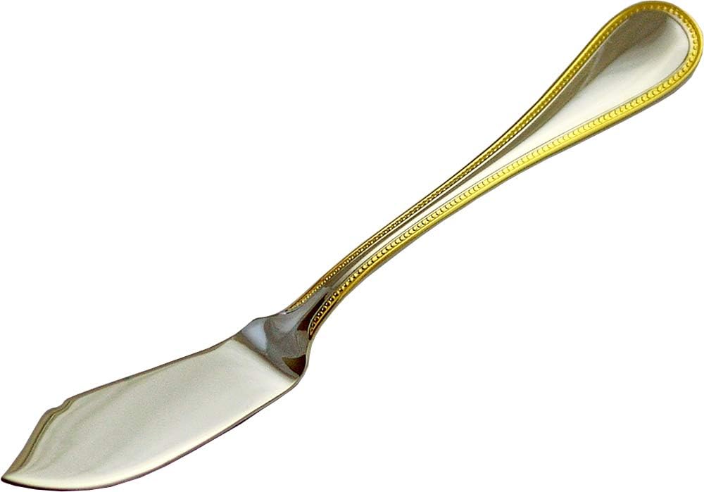 Luckywood 0-18408-030 Butter Knife, French Accent, Gold
