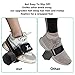 Xuuza 2 Pack Weight Tibialis Trainer, Dumbbell Tib Bar Ankle Leg Extension Strap For Strengthening Hips, Legs, Knees And Calf, No Slipping, Adjustable, Strength Training For Women Men (Black)