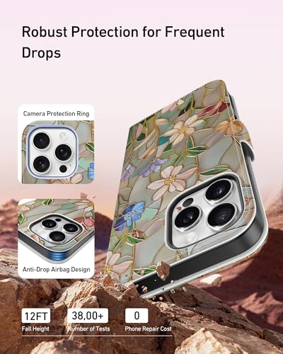 DEENAKIN for iPhone 16 Pro Wallet Case, Card Slots Holder + Cash Clip - image 5