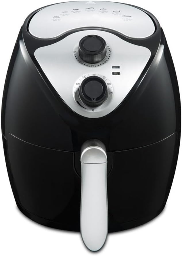YC Modern Electric Air Fryer, 1300W 2.6L Capacity Oil Free Air Fryer with Removable Dishwasher Safe Basket
