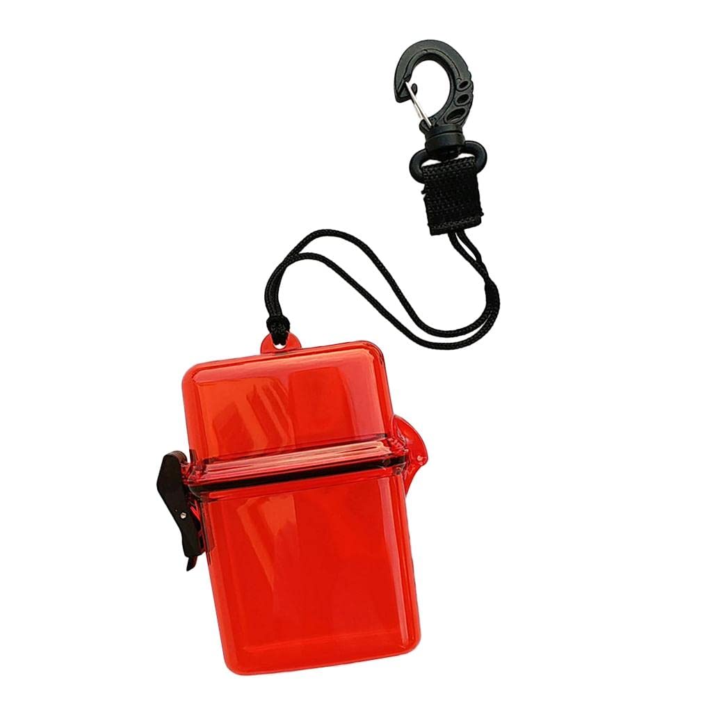 TISHITA Waterproof Container mit Neck Strap Schwimmkapsel Langlebige Box Portabler Verschluss für Schnorchler Strandurlauber Wassersport