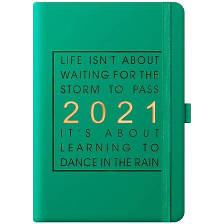 Amazon Co Jp Futou スケジュール 手帳 年 21年 A5 カズン ウィークリー デスクダイアリー 高級 おしゃれ 贈り物 筆 記用具文房具 白い Green ホーム キッチン