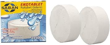 2x500 Gram - Natural Odorless, Dehumidifying Moisture and Anti-Mildew Replacement Tablet