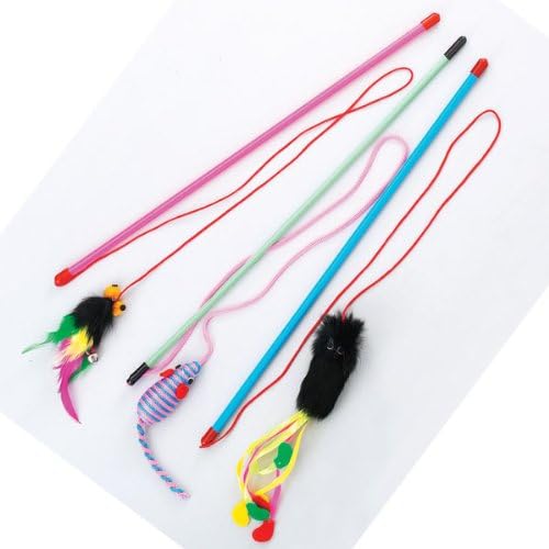 Assorted Cat Pole Toy - 3 Toys For Cats