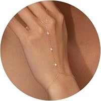 Adoyi 14K Gold Plated Stackable Bracelets for Women - Adjustable Waterproof Layered Set, Valentine's Day Gifts for Her