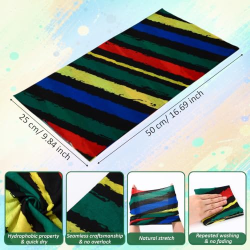 Image of Tarpop 12 /30 Pcs Neck Gaiters Scarf Elastic Wrap Headband Sweat Absorbing Bandana for Women Men Sports Yoga Running