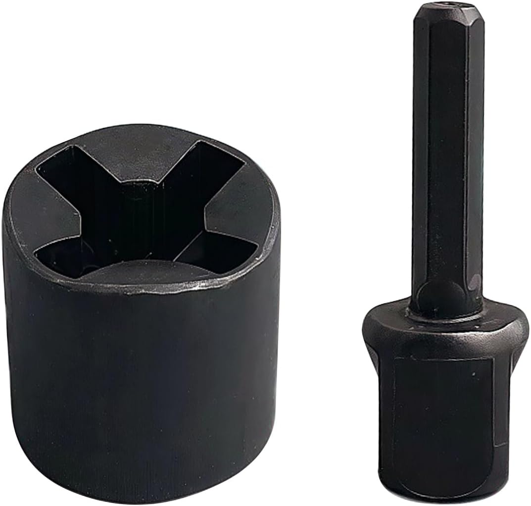 Jack Drill Adapter: Steel Bushing, Heavy Duty Trailer Accessory, Quick Lift Bit, Sturdy Leveling Tool, High Drive Attachment