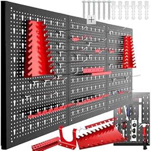 Panneau Mural Perforé Porte-Outils TecTake®