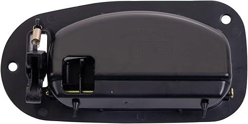 Miniatura 489 de TRQ Manija de la puerta exterior trasera izquierda del lado del conductor negra compatible con Honda Civic 2001-2005