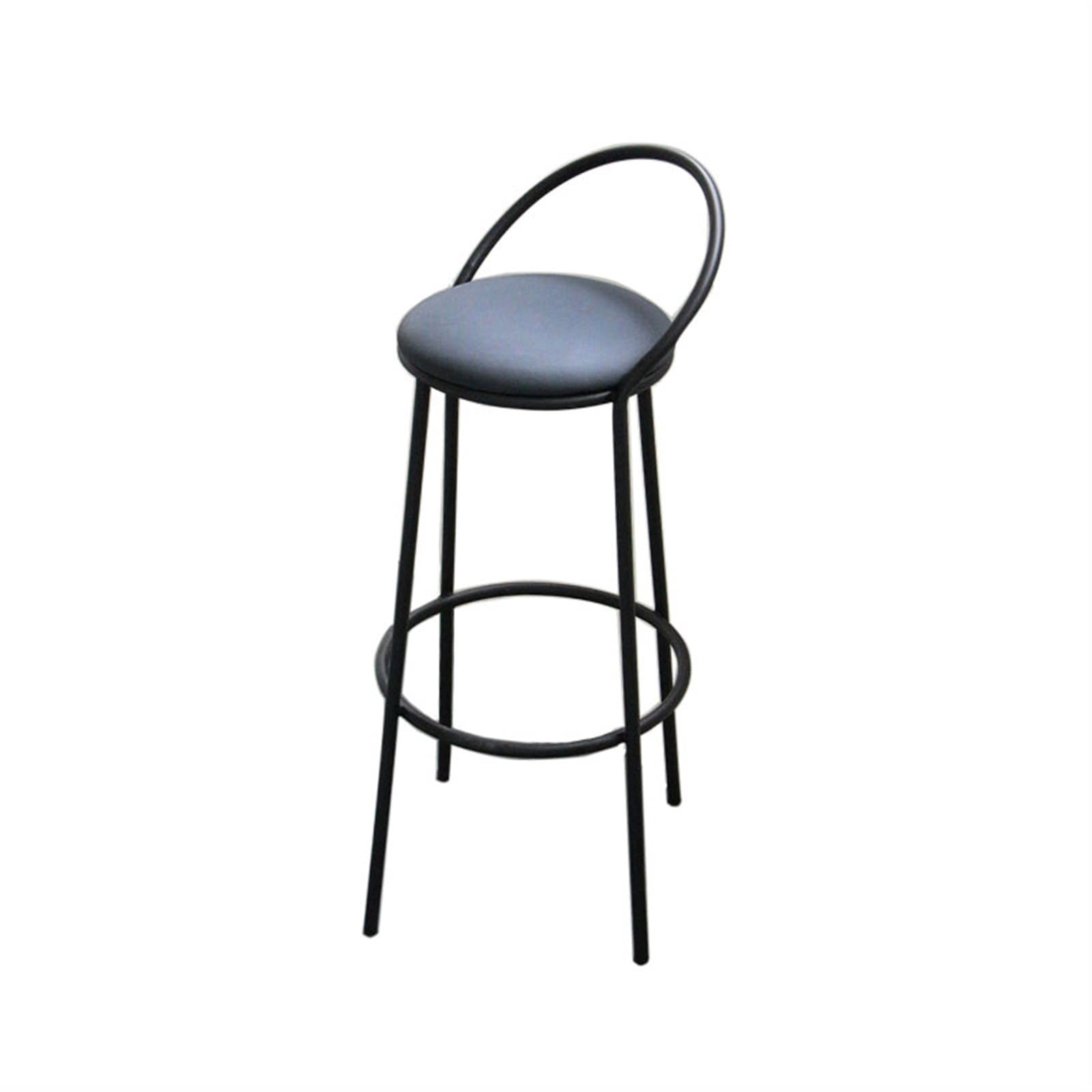 Chaise de bar moderne en métal épaissi TUSUOD au design épuré