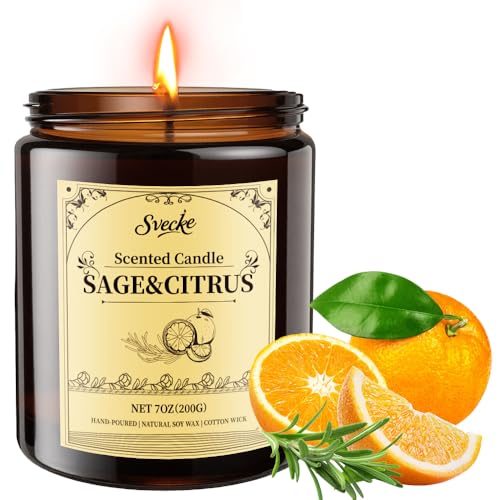 Sage & Citrus 7oz Soy Wax Aromatherapy Candle