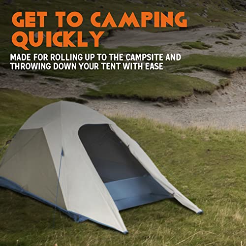 Kelty Tanglewood 2 Or 3 Person Backpacking And Car Camping Tent – Sturdy Frame, Quick Corners For Easy Setup, Double Stake Vestibule, Clip-On Rainfly (2P) #TOP3