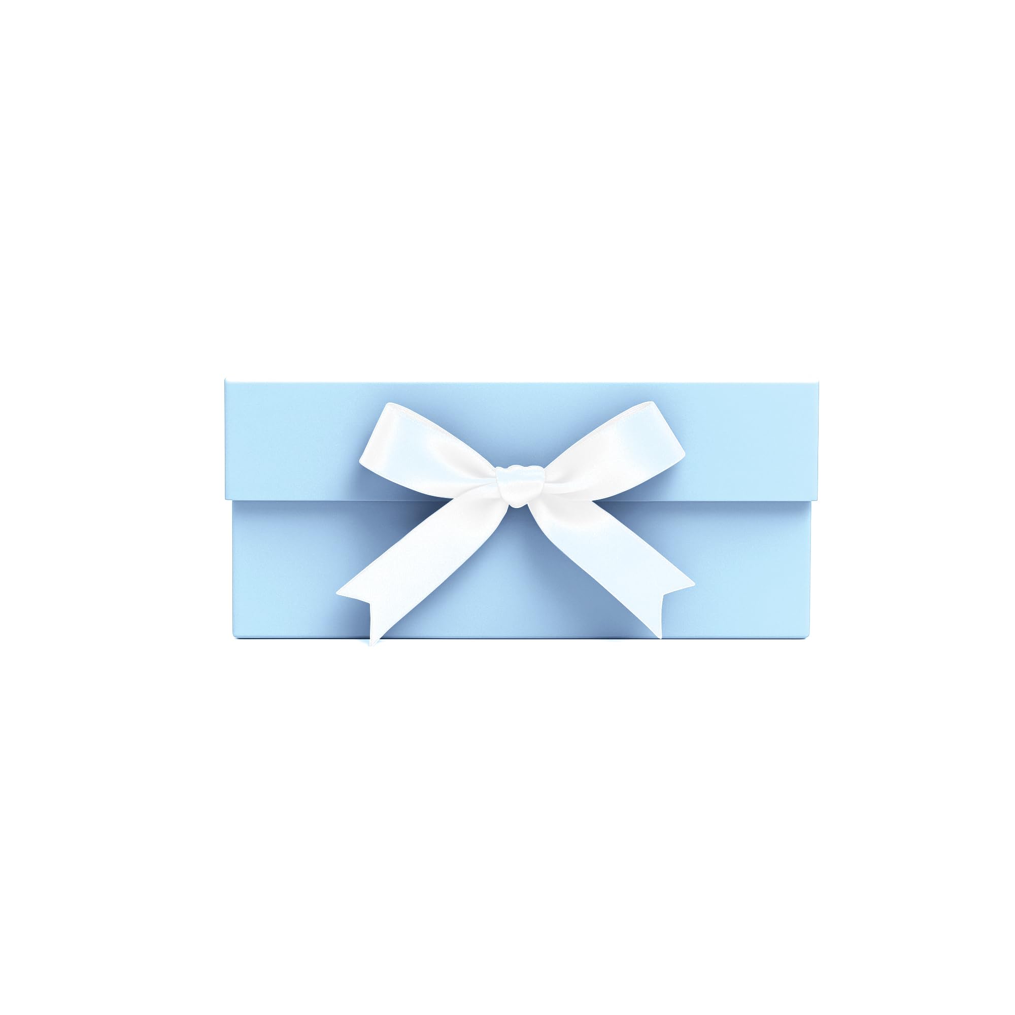 Boxotica Powder Blue Small Gift Box – Foldable Rigid Hamper with Ribbon & Greeting Card | 23.5×17×10 cm Reusable Keepsake Box for Jewelry, Chocolates, Weddings, Birthdays, Bridesmaid Proposals 3