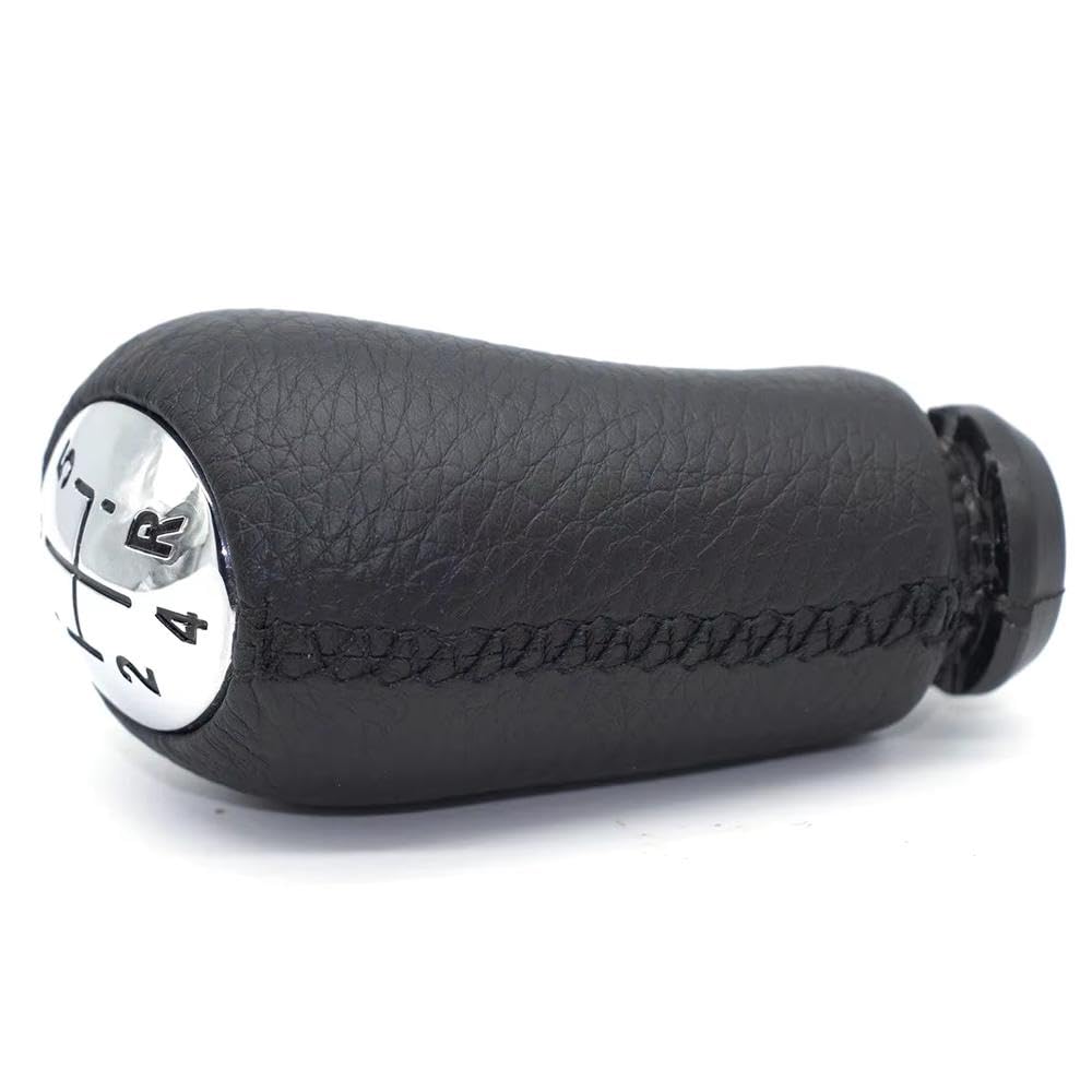 Poanbcgy Only Knob Auto Parts 5 Speed Mt Gear Shift Knob Lever Leather For Dacia For Logan 2 L52/K52 For Sandero 2 B52 2012 2013 2015 2017 2019(Only Knob)