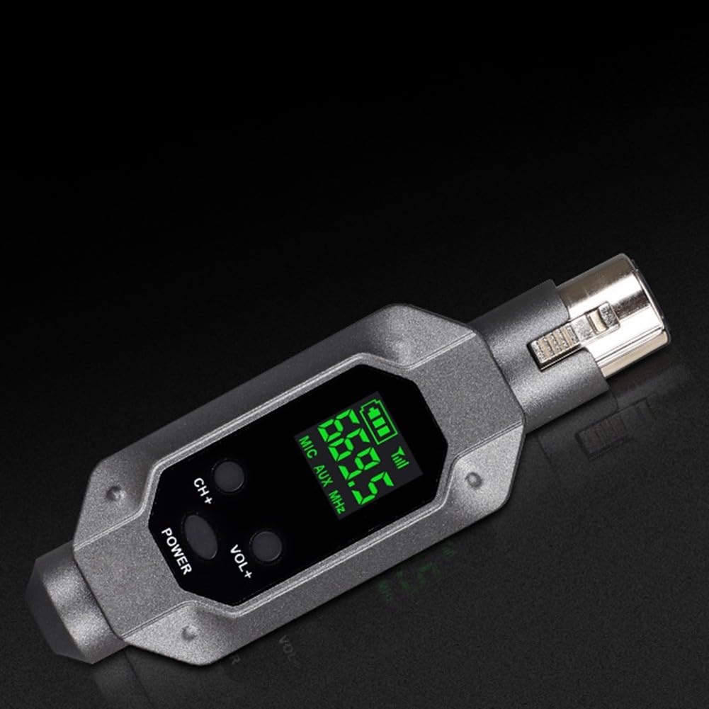 Professionelles XLR-Funksystem UHF-Mikrofonsender Empfänger für dynamische Mikrofone, PA-Mixer kompatibel