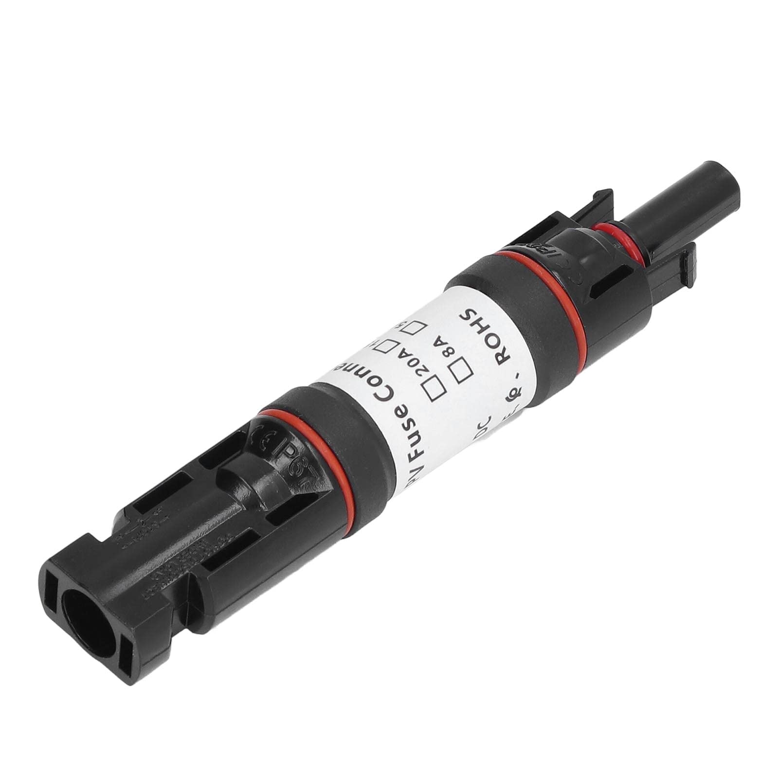 Uchwyt Bezpiecznika Słonecznego DC 1000V Złącze Bezpiecznika Fotowoltaicznego PV System Samoblokujący -40 ℃ ~ + 90 ℃(10 A)